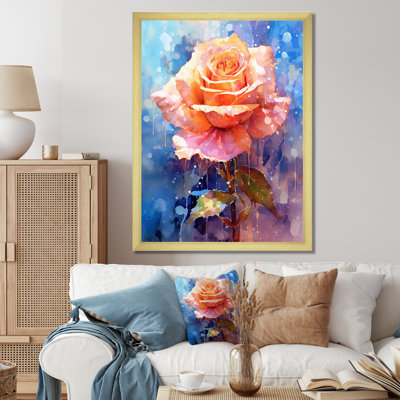 " Peach Blue Rose Reverie II "
