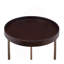 Table-plateau ronde Genoa avec cadre, espresso