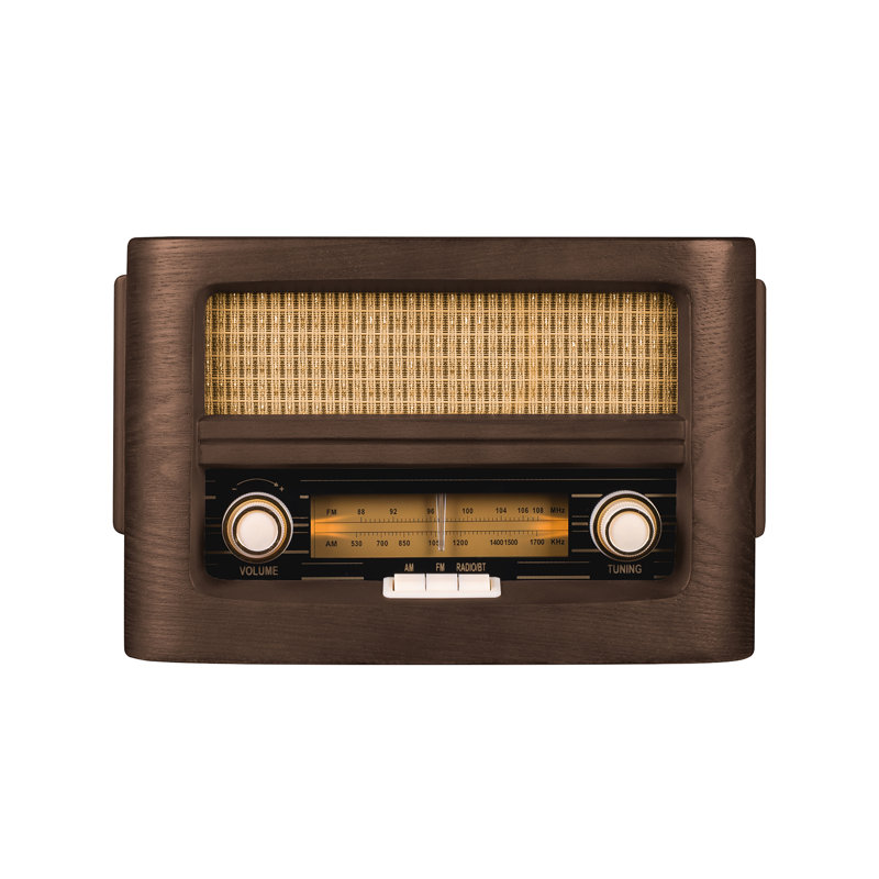 Radio décorative AM / FM avec Bluetooth et chargeur de téléphone sans fil
