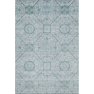 Premium Machine Washable Bucz AMF1748 Geometric Rug
