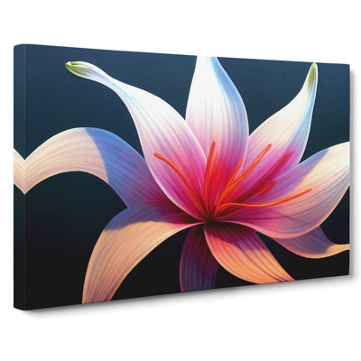 Futuristic Lily Flower Vol.3 - Wrapped Canvas