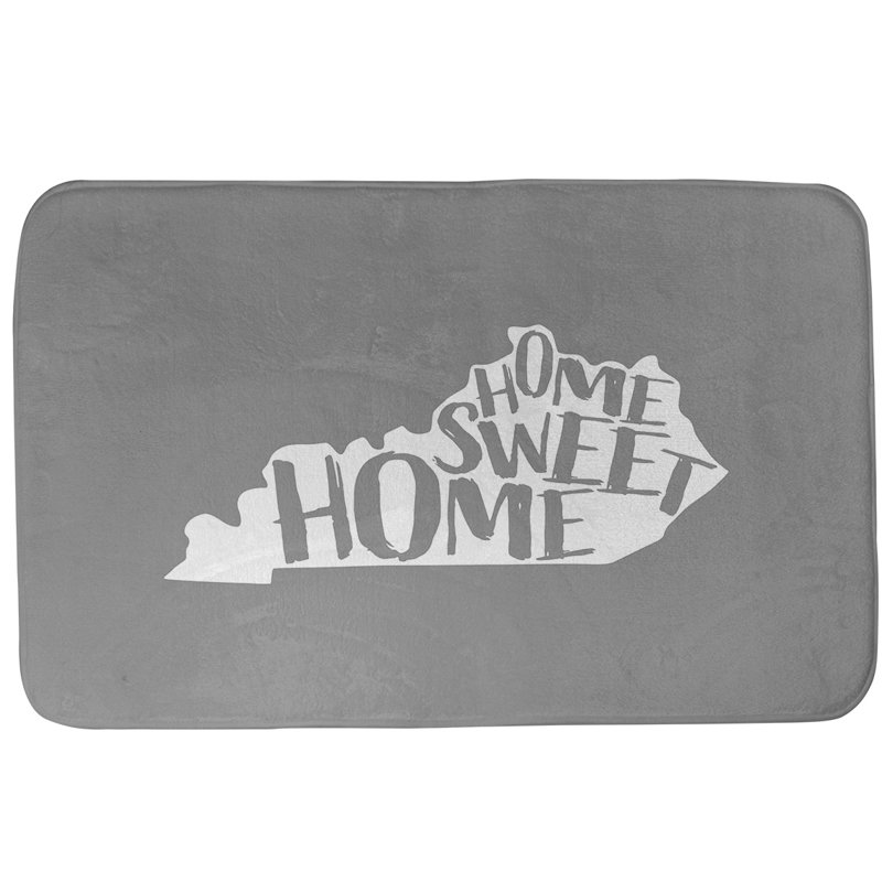 Memory Foam Non-Slip Bath Rug, 21" W x 34" L, Blue, Kentucky