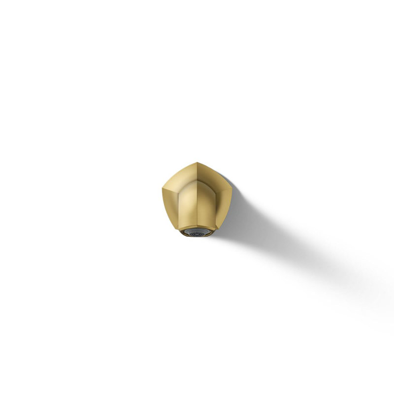 Wall-Mount 8 In. Bath Spout With Straight Design, Vibrant Brushed Moderne Brass