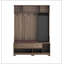 Arbre d'entrée polyvalent avec banc d'entrée en lin amovible, portemanteau, tablettes de rangement et panneau perforé pour le couloir et le salon-379717512