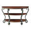 Table d'appoint avec tablettes ouvertes