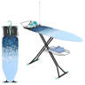 Full Size Ironing Board - 18x51 Inches, Adjustable Height (7 Levels), Heat-Resistant Cover, Purple