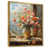 Toile avec cadre flottant or