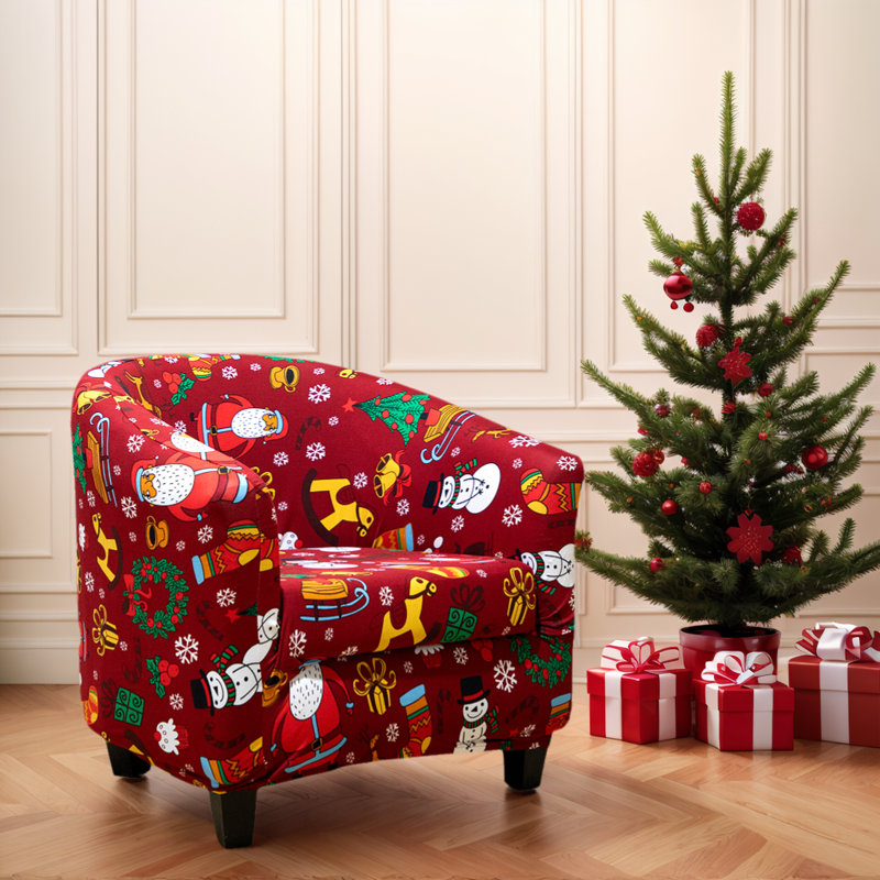 Housse pour fauteuil club Santa's Stretch