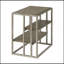 Ensemble 3 pièces de table basse et 2 tables d'appoint Padena