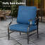 Chaise de patio en métal avec coussins Argirios (ensemble de 2)-101468479