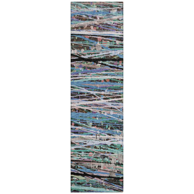 Machine Washable Indoor/Outdoor Amanda ACN2125 Striped Rug