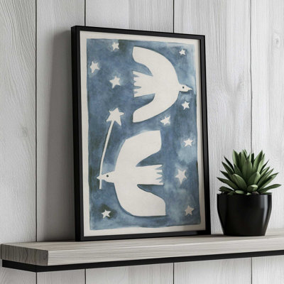 «Celestial Birds V2» par Alisa Galtsyna, reproduction d'art