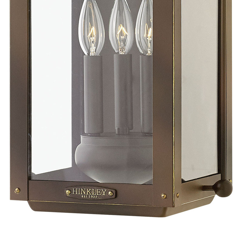 Anchorage 2-Light Outdoor Wall Lantern, 21.5" H x 11" W x 9"" D, Light Oiled Bronze