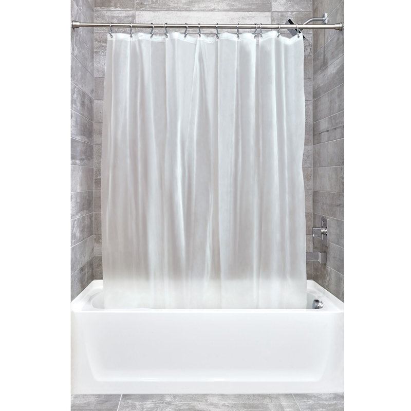 Rideau de douche simple en vinyle Shaniya, 72 po x 72 po