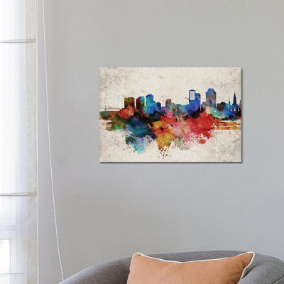 New Orleans Abstract - Wrapped Canvas Print