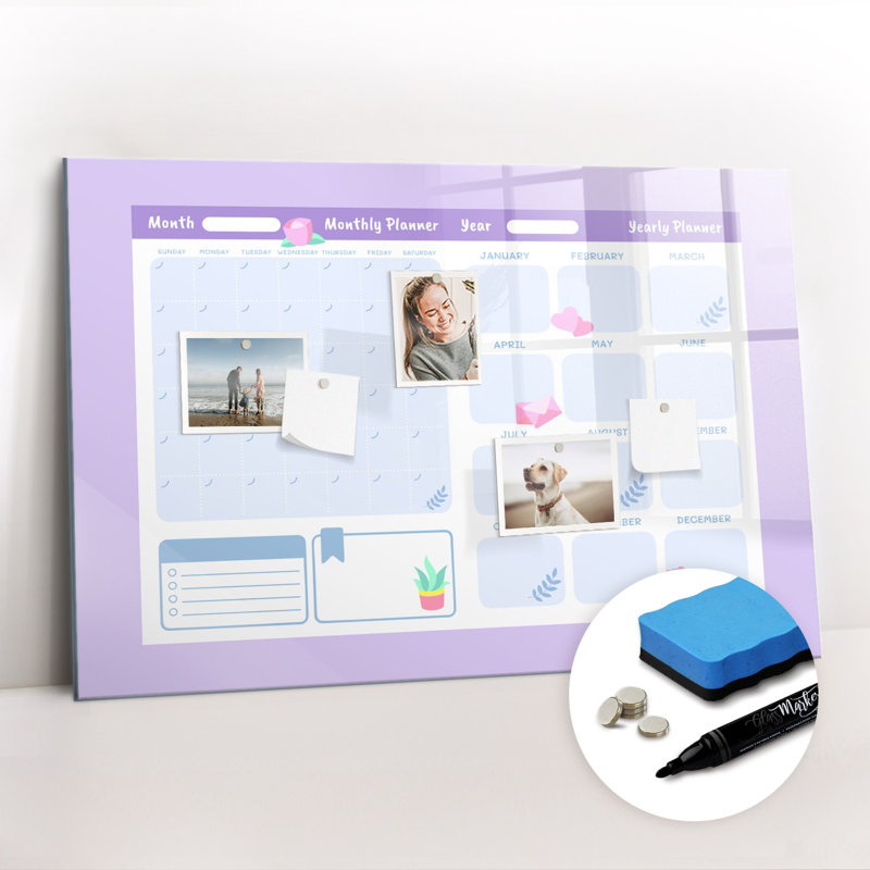 Magnetic Glass Dry Erase Board