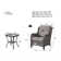 Carolina Wicker 2 - Person Patio Conversation Sets with Cushions
