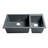 33.88'' L Double Bowl Granite Kitchen Sink-127889616