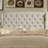 Fabric Upholstered Bed,Tufted Headboard Adjustable Height Bed Frame-283896213-283896216