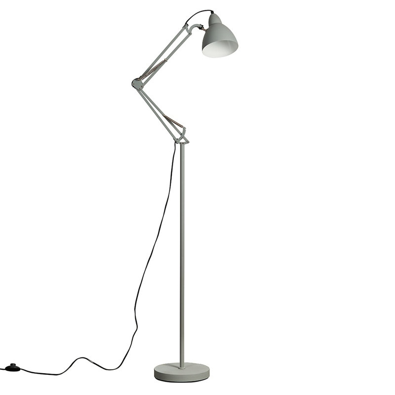 Dilem 168cm Swing Arm Floor Lamp, Black, No