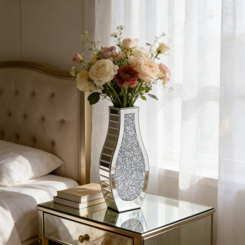 Vase de table en cristal
