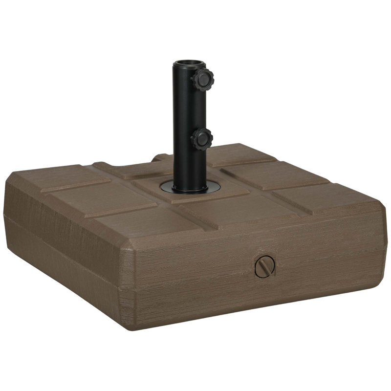 Versatile Heavy-Duty Umbrella Base for Outdoor Use, Enhancing Stability and Style, Brown