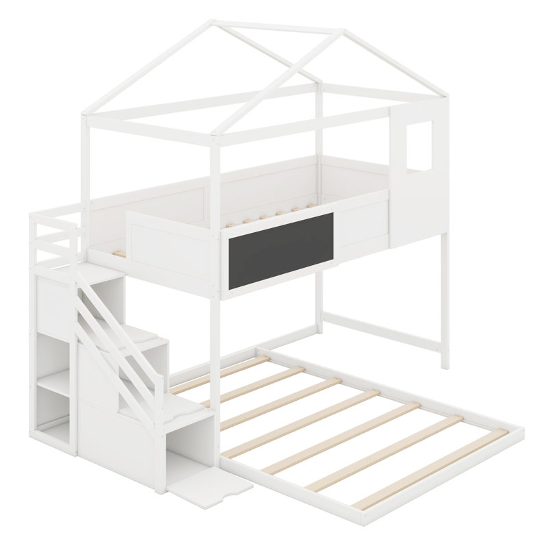 Kathey Kids Twin Over Full Bunk Bed