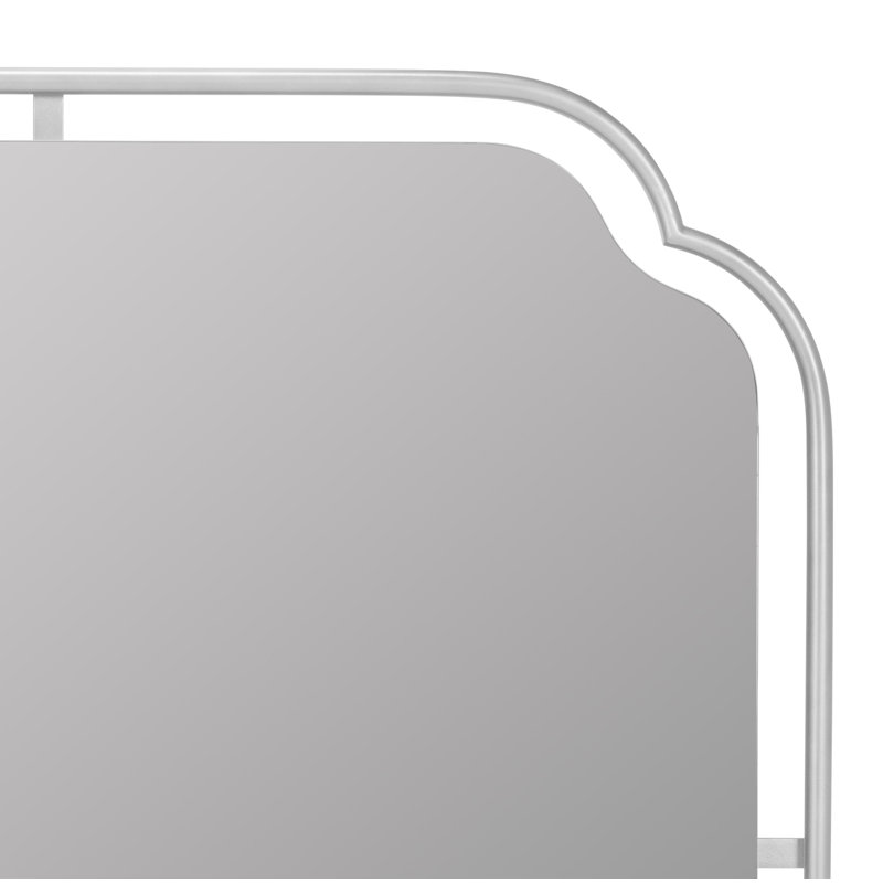 Sebastian Wall Mirorr, Silver, 34" H x 22.25" W