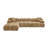 Tov Furniture Calliope Cafe Au Lait Performance Velvet 4-piece Modular Sectional