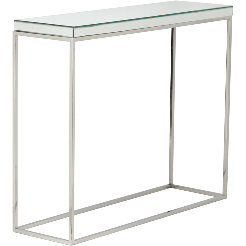 Siems 100cm Glass Top Console Table