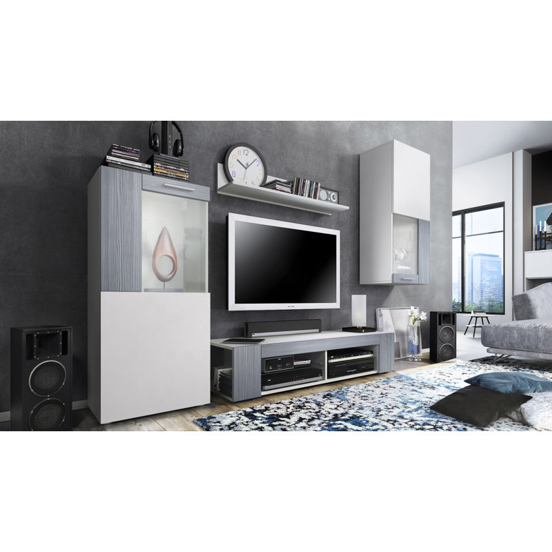 Killion Entertainment Unit, Avola anthracite/White (matt)