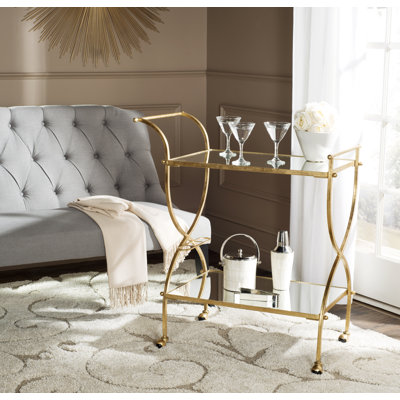 Oxendine Metal Bar Cart