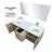 Lancy 60 in W x 20 in D Double Bath Vanity Mirror and Faucet Set-113288465