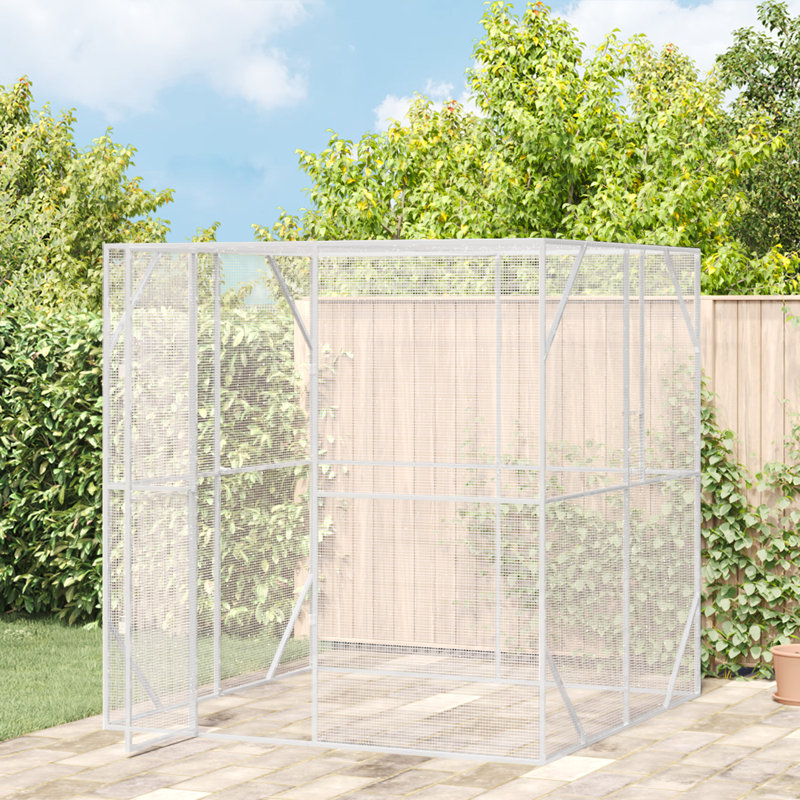 214cm Galvanized Steel Bird Cage Stand Bird Cage