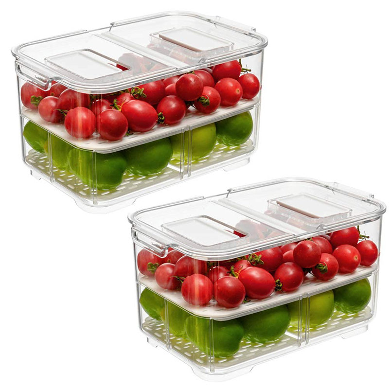 Food Storage - Set of 2 Containers and 2 Lids