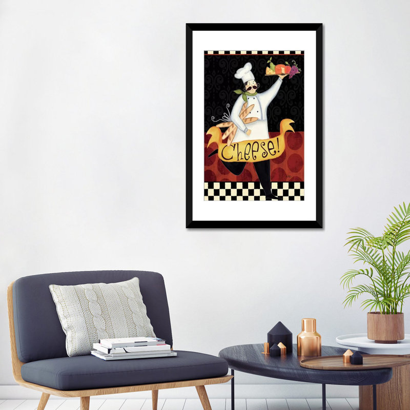 « fromage ! » impression sur toile, reproduction d’art sur toile, H 32 po x l 24 po x P 1 po, Papier d'art encadré noir