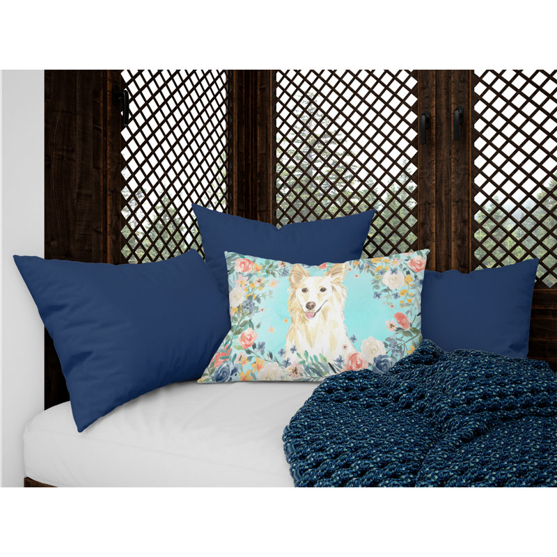  Coussin intérieur / extérieur, Collie blanc