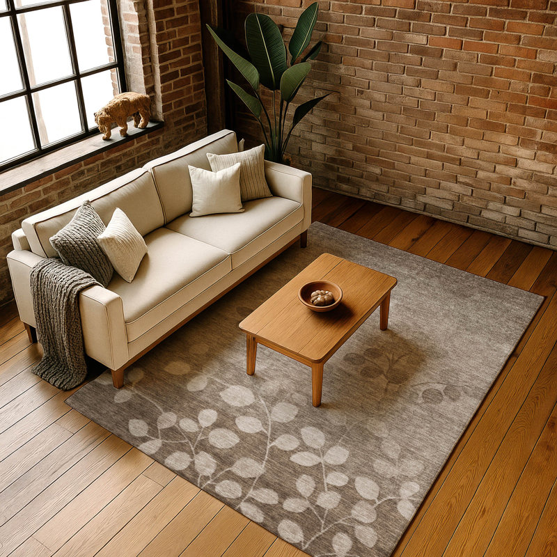 Premium Machine Washable Jakiyra AMF1900 Floral Rug, Rectangle 3' x 5'