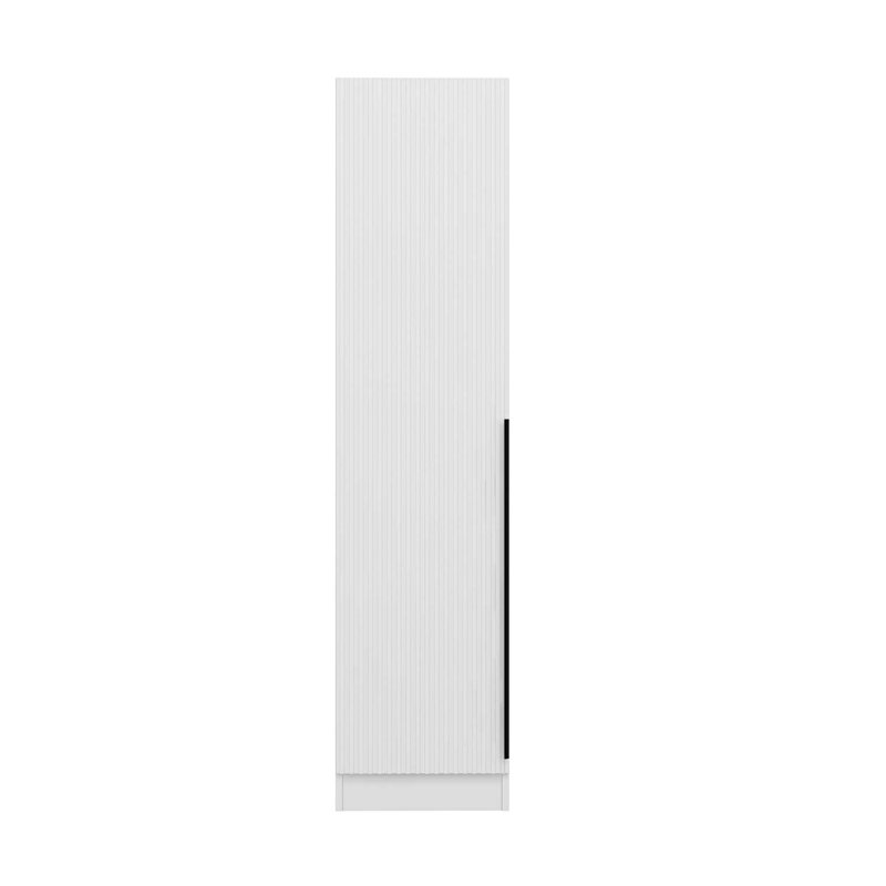 Elina Manufactured Wood Wardrobe, 190cm H x 45cm W x 52cm D, White