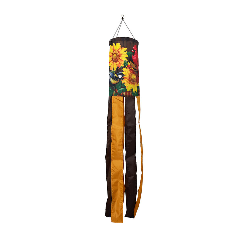 Fall Birds And Sunflowers Windsock