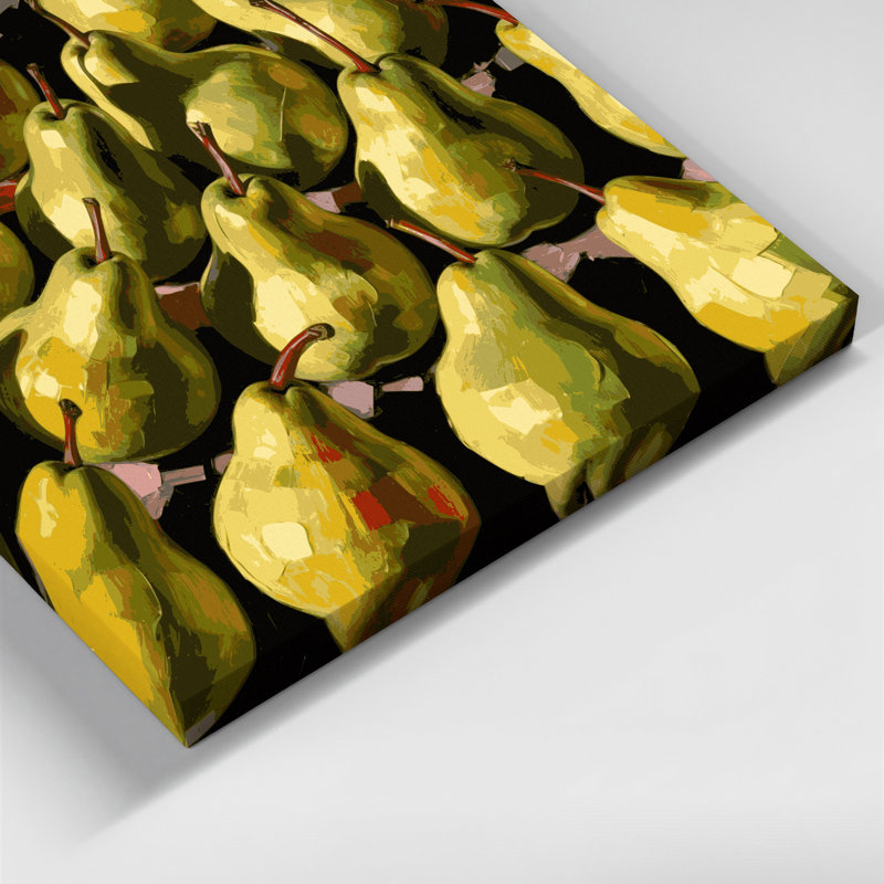 «Fruit Pear» par Bartlett, art mural sur toile, H 11 po x l 14 po