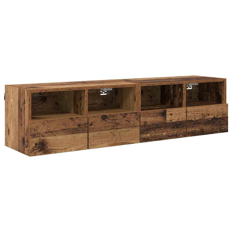Unfinished TV Stand, Old Wood, 30cm H x 60cm L x 30cm W