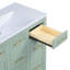 Meuble-lavabo 36 po avec lavabo intégré en résine - 4 tiroirs, 2 portes-117021188