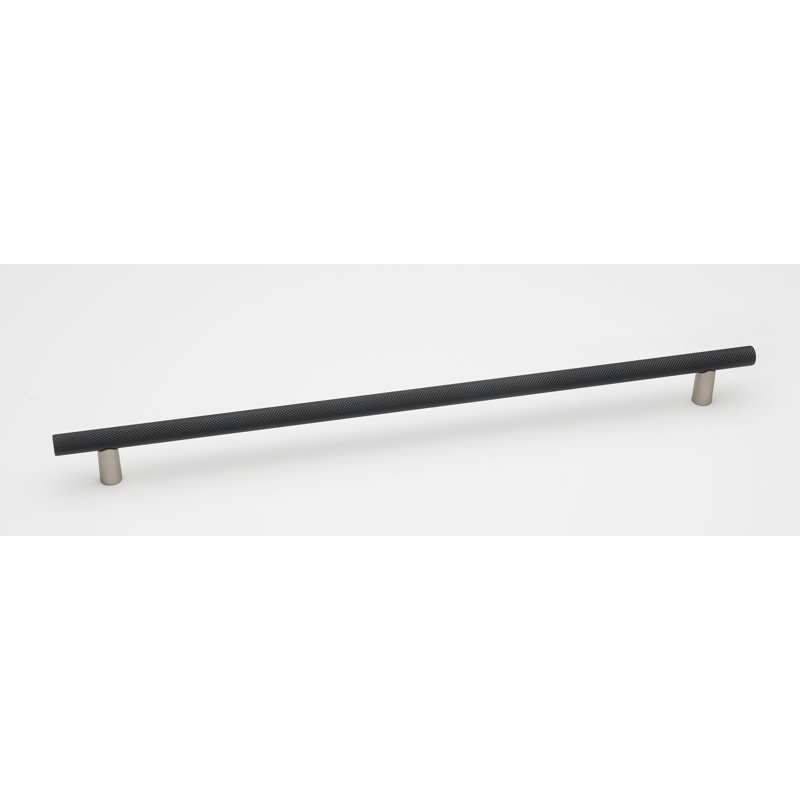Poignée barre Vita Bella, Nickel mat / noir mat, 18"