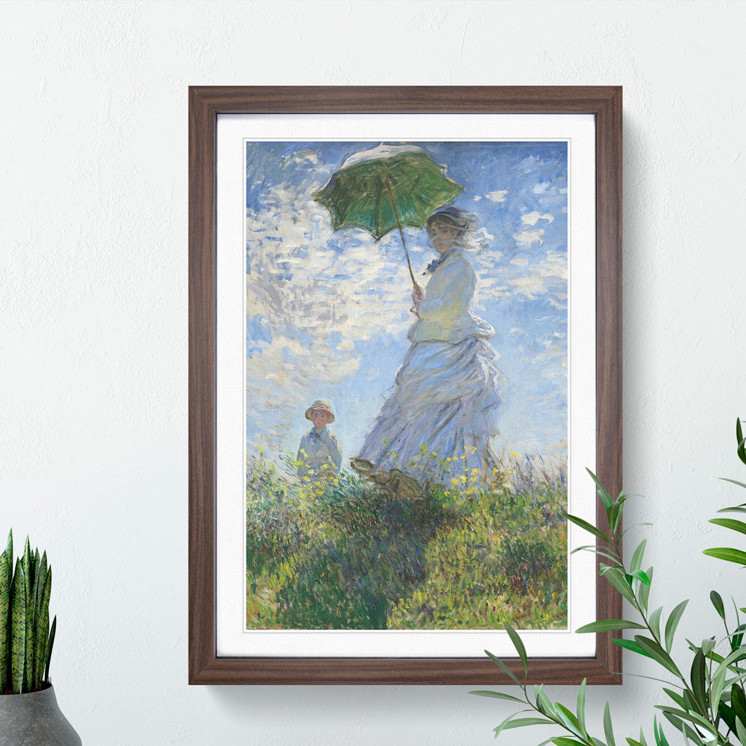 Woman with a Parasol by Claude Monet - Picture Frame Painting