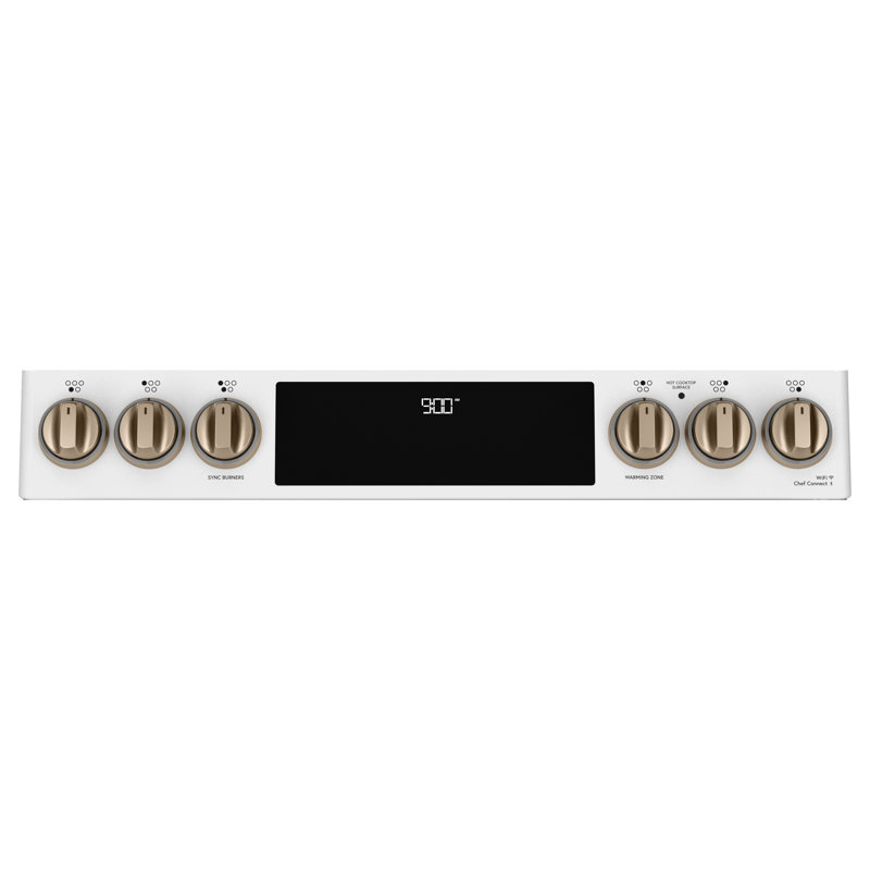 Matte White 30" Induction Range with Warming Drawer