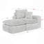 Canapé modulaire de 107 po avec méridienne réversible Boucle-130147507-130147509