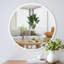 Miroir rond moderne à cadre mural en métal-386931129-393071148