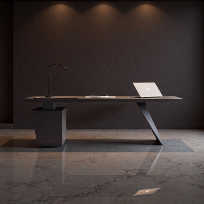 Italian Minimalist Solid Wood Desk
