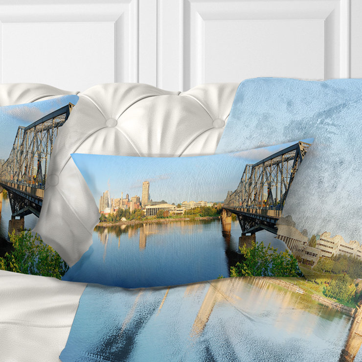 Coussin lombaire cityscape photo ottawa le matin